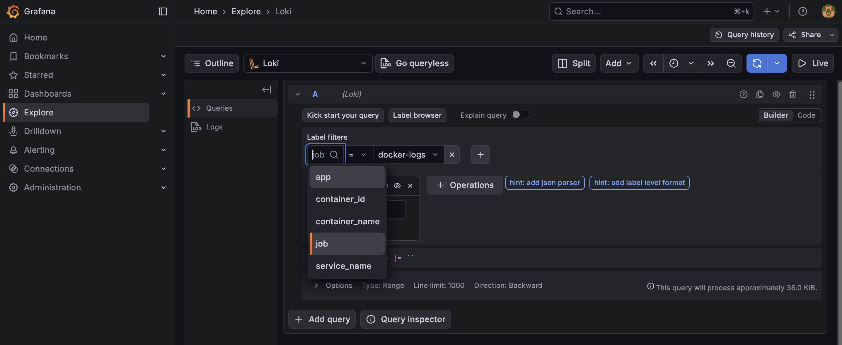 grafana-label-filter